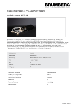 Fibatec Wellness-Set Proj.100W/150 Fasern Artikelnummer 9603.03