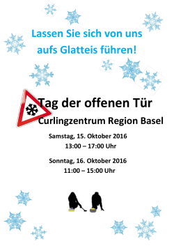 Tag der offenen Tür - Curlingzentrum Region Basel