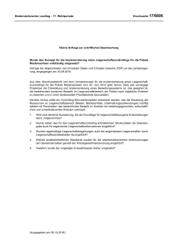 Drucksachen allgemein - Nieders&auml;chsischer Landtag