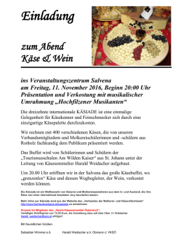 Informationen dazu sind aus der Einladung