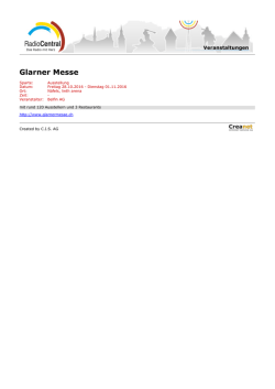 Glarner Messe - Radio Central