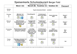 Speisepläne - Gesamtschule Berger Feld