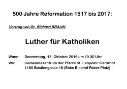 Luther für Katholiken