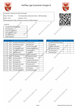 FairPlay Liga G-Junioren Gruppe D