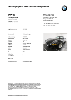 PDF-Exposé drucken - BMW Gebrauchtwagenbörse