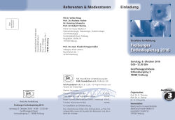 Freiburger Endoskopietag 2016
