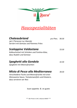 Haus-Spezialit&auml;ten