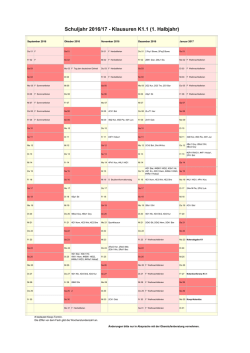 Klausurenplan K1