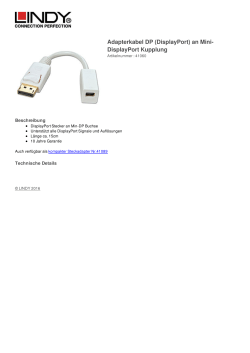 LINDY Schweiz - Kabel, Adapter, Extender, Switch, Hub, USB, HDMI