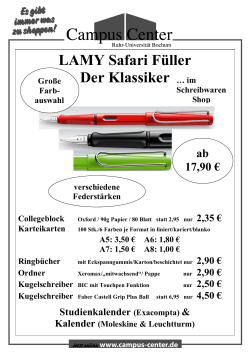 LAMY Safari Füller Der Klassiker