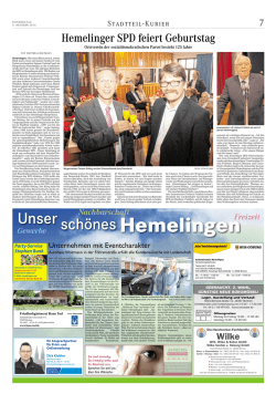 Hemelinger SPD feiert Geburtstag