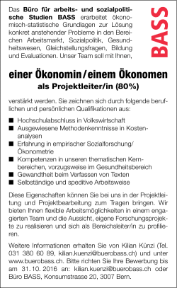einer &Ouml;konomin/einem &Ouml;konomen