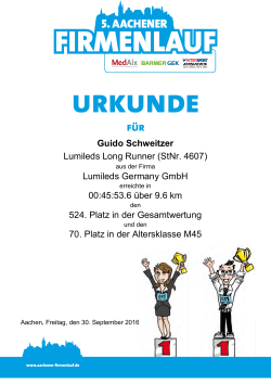 Guido Schweitzer Lumileds Long Runner (StNr. 4607)