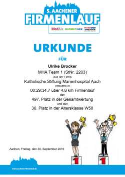 Ulrike Brocker MHA Team 1 (StNr. 2203)