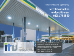 Jetzt Infos tanken und profi  eren: 08031798890