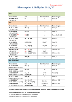 klausurplan 296 KB