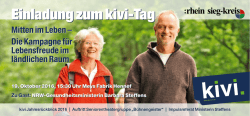 Einladung kivi-Tag 2016 - Bürgerverein Dambroich eV