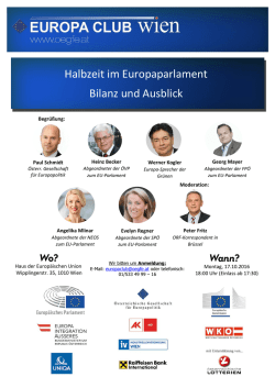 Halbzeit im Europaparlament Bilanz und Ausblick