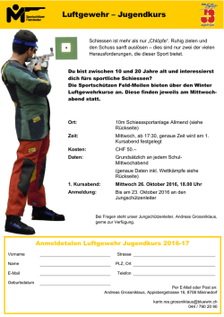 Jugendkurs 2016 / 2017 - SP Feld