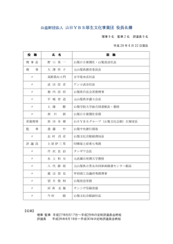 役員名簿 - 山梨日日新聞