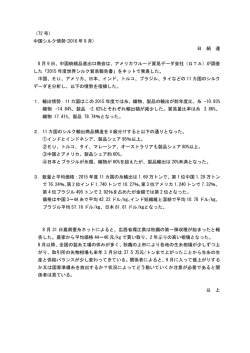 中国シルク情勢