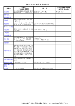1月 - 歌舞伎 on the web