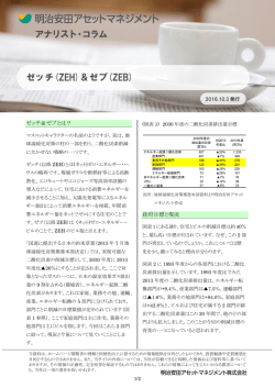 アナリスト・コラム アナリスト・コラム ゼッチ(ZEH)＆ゼブ(ZEB)