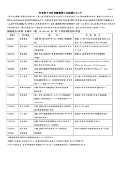 H28「先進原子力特別講義第三」開講のお知らせ