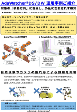 自然現象やカメラの揺れ等による誤報を抑制
