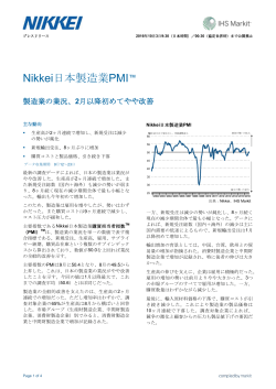 Nikkei日本製造業PMI - Markit Economics