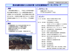 熊本地震を踏まえた応急対策・生活支援策検討ワーキング