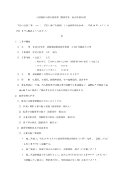 別添1 入札執行公告例 （一般用）