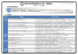 敦賀市教育振興基本計画【概要版】（PDF：361KB）