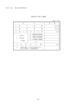 実質収支に関する調書 [PDFファイル／40KB]