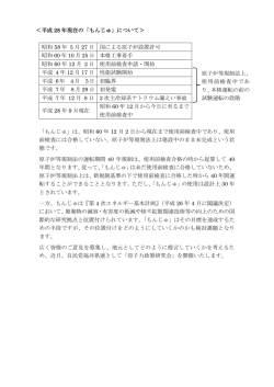 ＜平成 28 年現在の「もんじゅ」について＞ 昭和 58 年 5 月 27 日 国