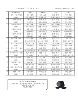 保土ケ谷区剣道連盟
