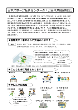 日本スポーツ振興センターの「災害共済給付制度」