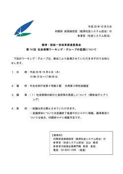 （経済社会システム担当）付 参事官（社会システム担当