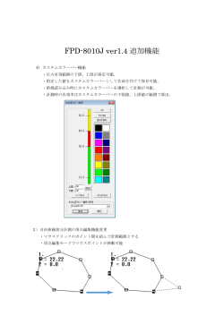 FPD-8010J ver1.4 追加機能