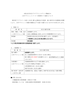H28.10/23(日)アクアラインマラソン開催日の 三井アウトレットパーク