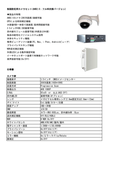 街頭防犯用カメラセット(AHD2.0：フルHD次期バージョン) 製品の特徴