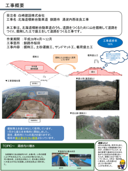 北海道横断自動車道 釧路市 湯波内西改良工事