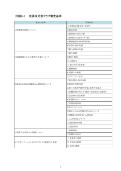 （別紙4） 放課後児童クラブ審査基準