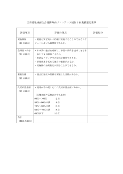 05.海外向けコンテンツ制作PR業務公募型プロポーザル選定基準 (PDF