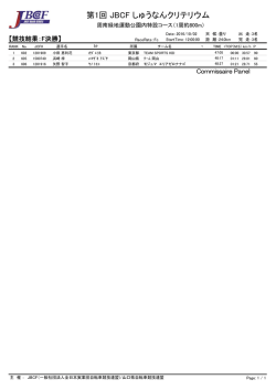 リザルト（PDF） - JBCF 全日本実業団自転車競技連盟 公式サイト