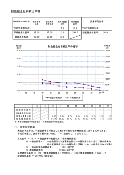 財政健全化指標 （PDF 261.1KB）