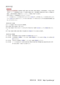 H28.9.24 SUGI http://syoubou.jp/ 消防同意