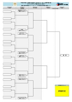 詳細未定 - 平成28年度 天皇杯・皇后杯 全日本バレーボール選手権大会