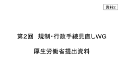 資料2 厚生労働省提出資料（PDF形式：764KB）