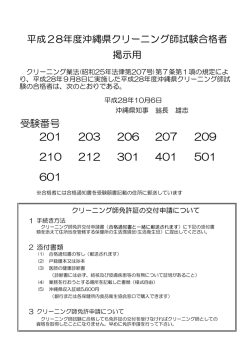 受験番号 201 203 206 207 209 210 212 301 401 501 601